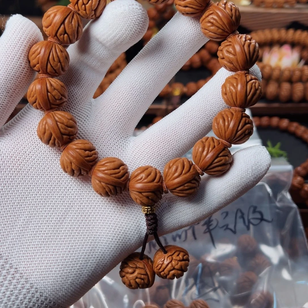 桃核手串17精品祥云纹