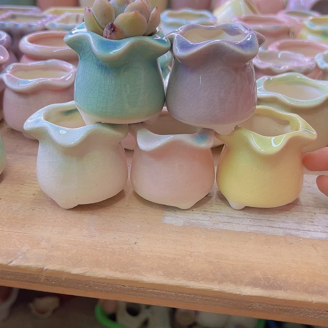 陶瓷花盆当场满12包邮