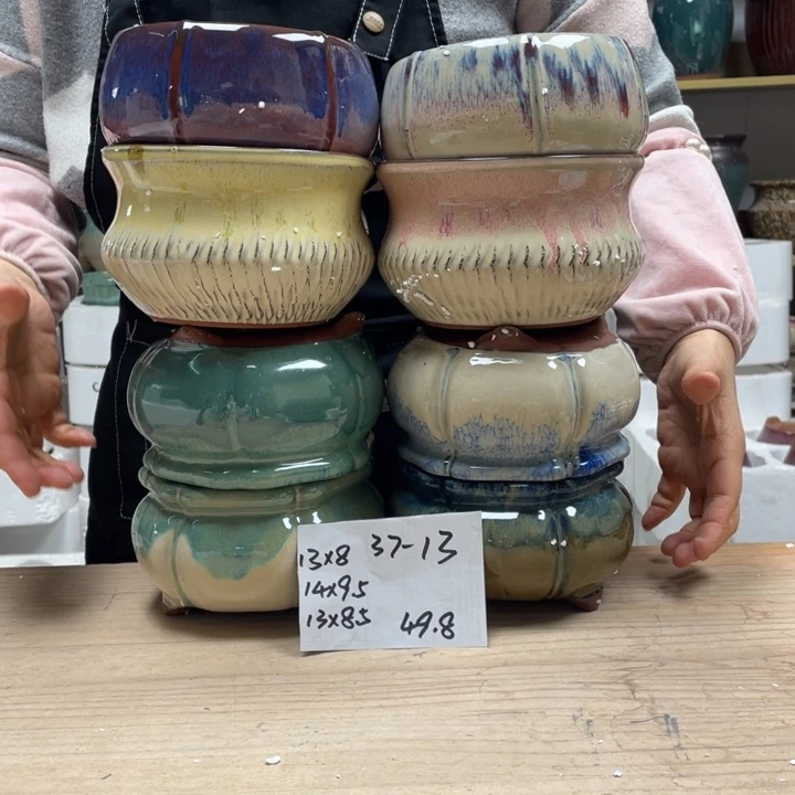 紫砂花盆多肉花盆微瑕13