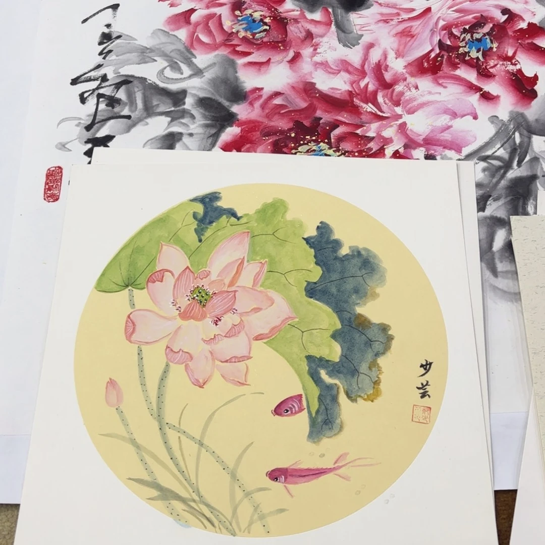 国画38-38卡纸作品童