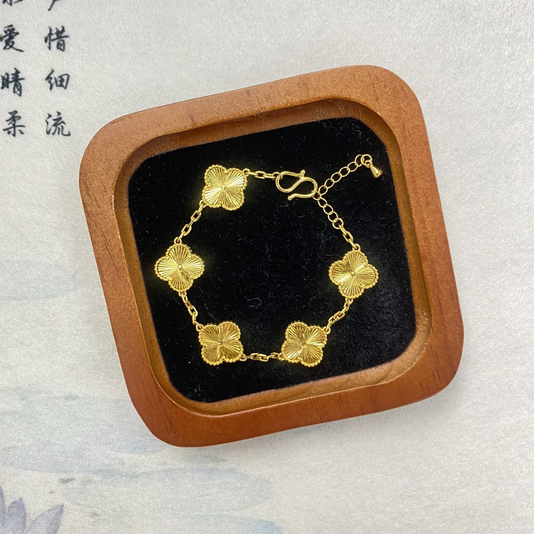 手链 四叶草手串、古法工艺