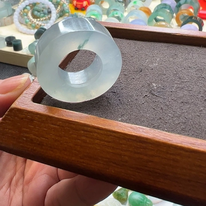 定制翡翠未镶嵌翡翠戒指15-30