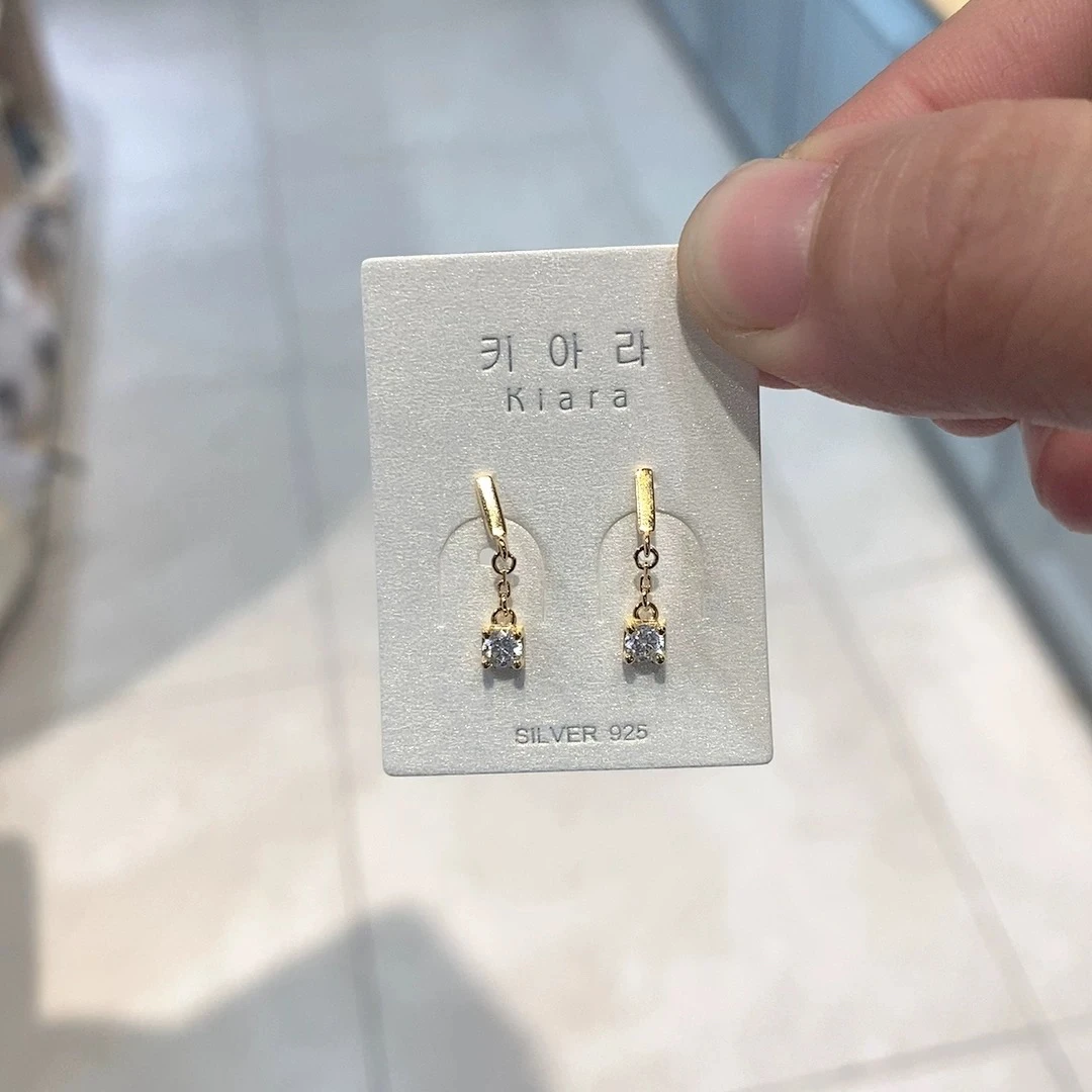 925银耳饰 1907 琪娅拉品牌新款s925纯银螺丝帽耳钉养耳耳环