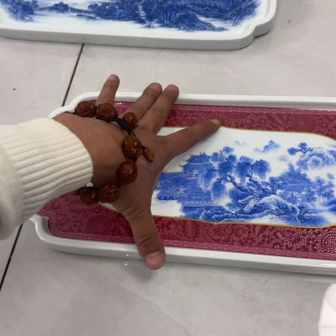 摆件珐琅彩山水干泡台