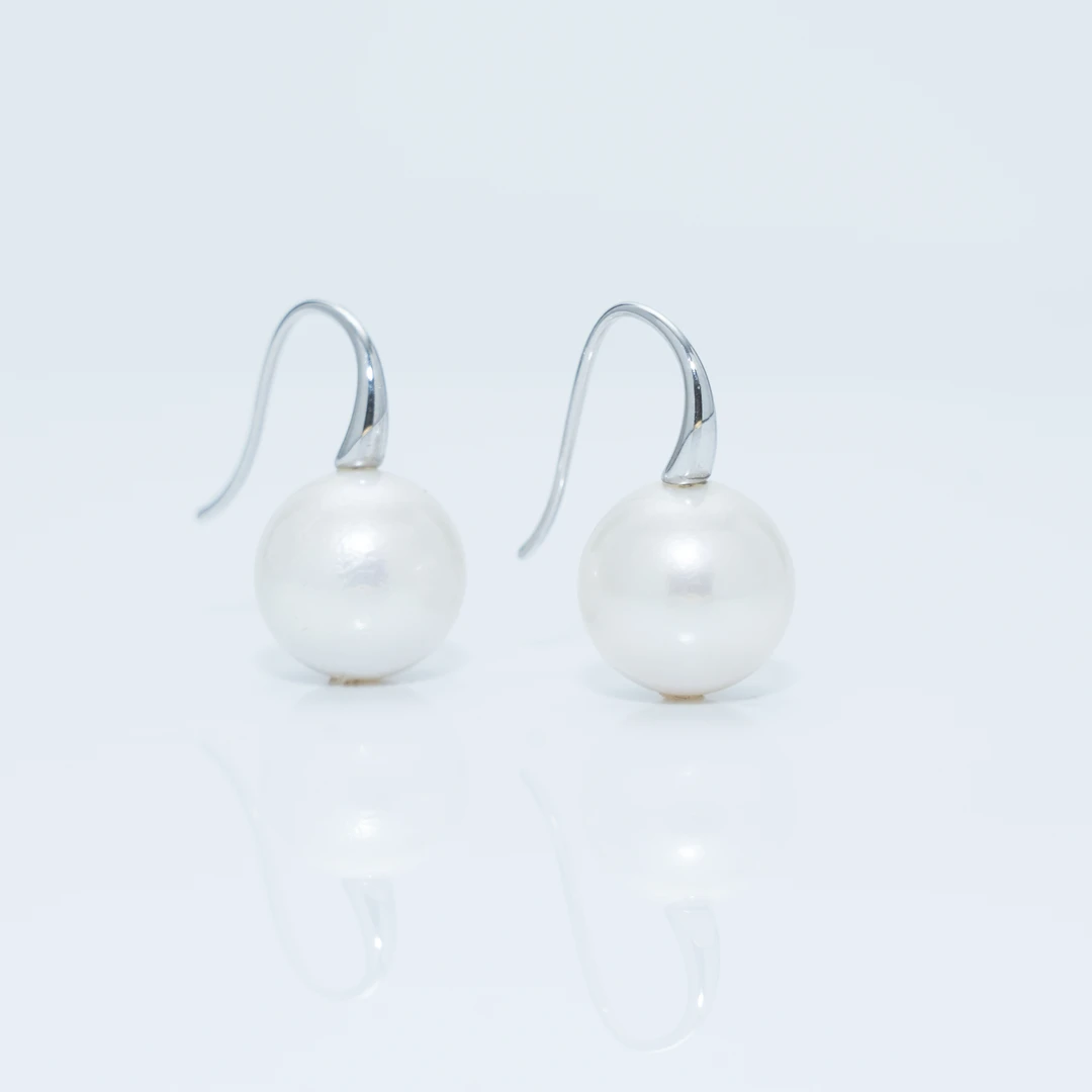 【青鸾】“升级三代”高跟鞋耳钩天然淡水爆大点位珍珠12-13mm S925银