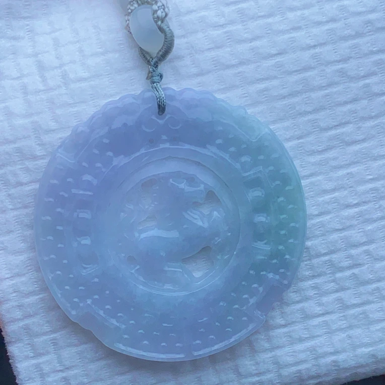官网正品天然翡翠古法工艺马牌吊坠