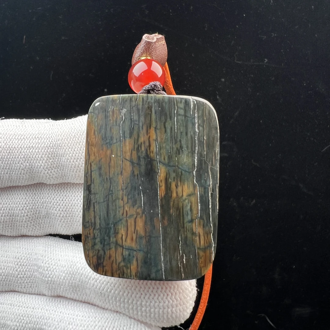 P2822天然猛犸牙 肥皂无事牌 28*38*17mm支持鉴定 假一罚四