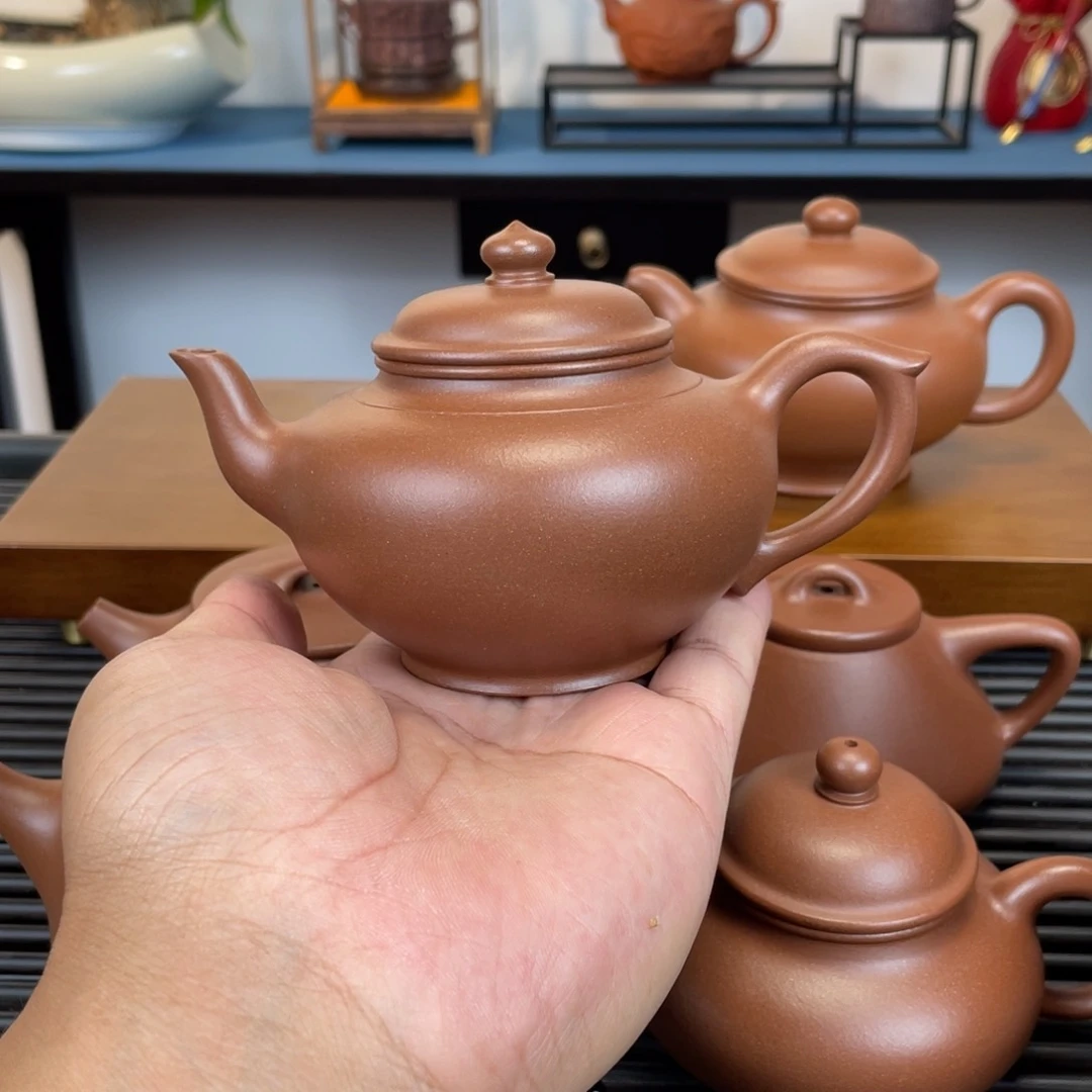 茶壶紫砂台西紫泥笑樱210cc
