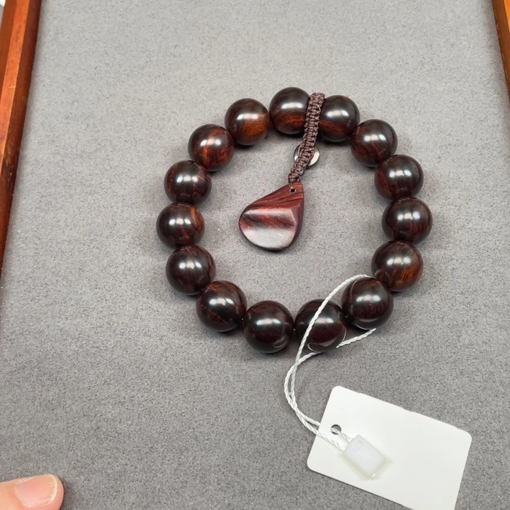 用***情手串/手链黄花梨/降香黄檀海南黄花梨紫油梨15