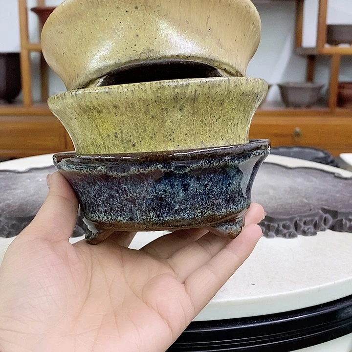 紫砂花盆识*瑕疵4.5-12。。。。