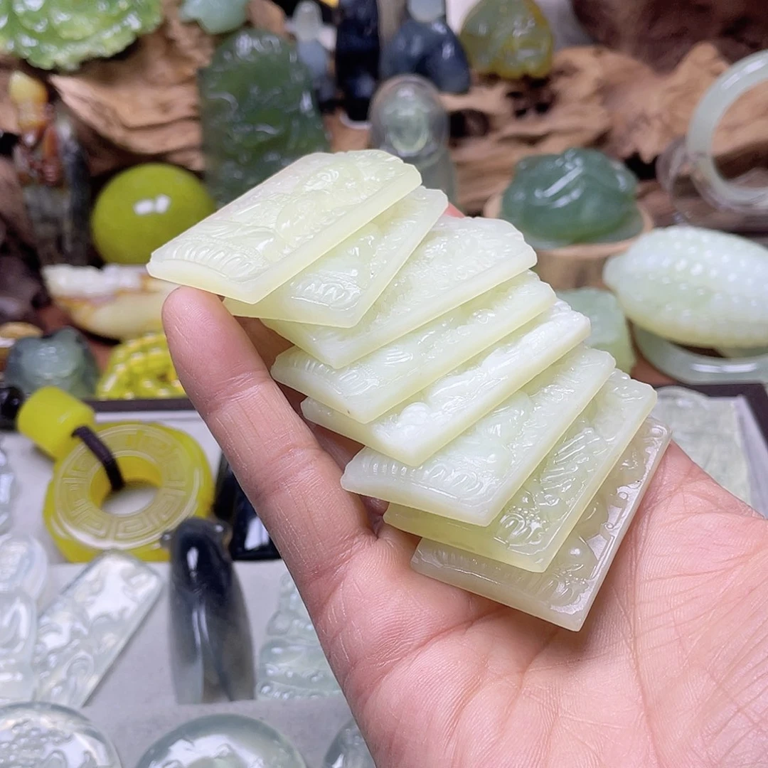 未镶嵌蛇纹石玉珠宝奇石用****8