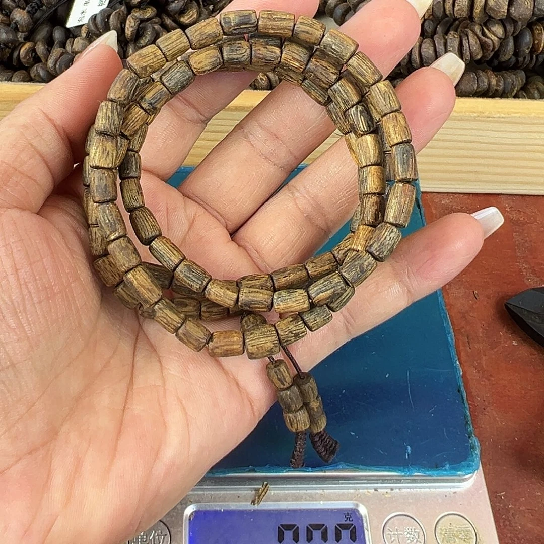 沉香沉香碎屑卡5桶珠多圈沉浮11g