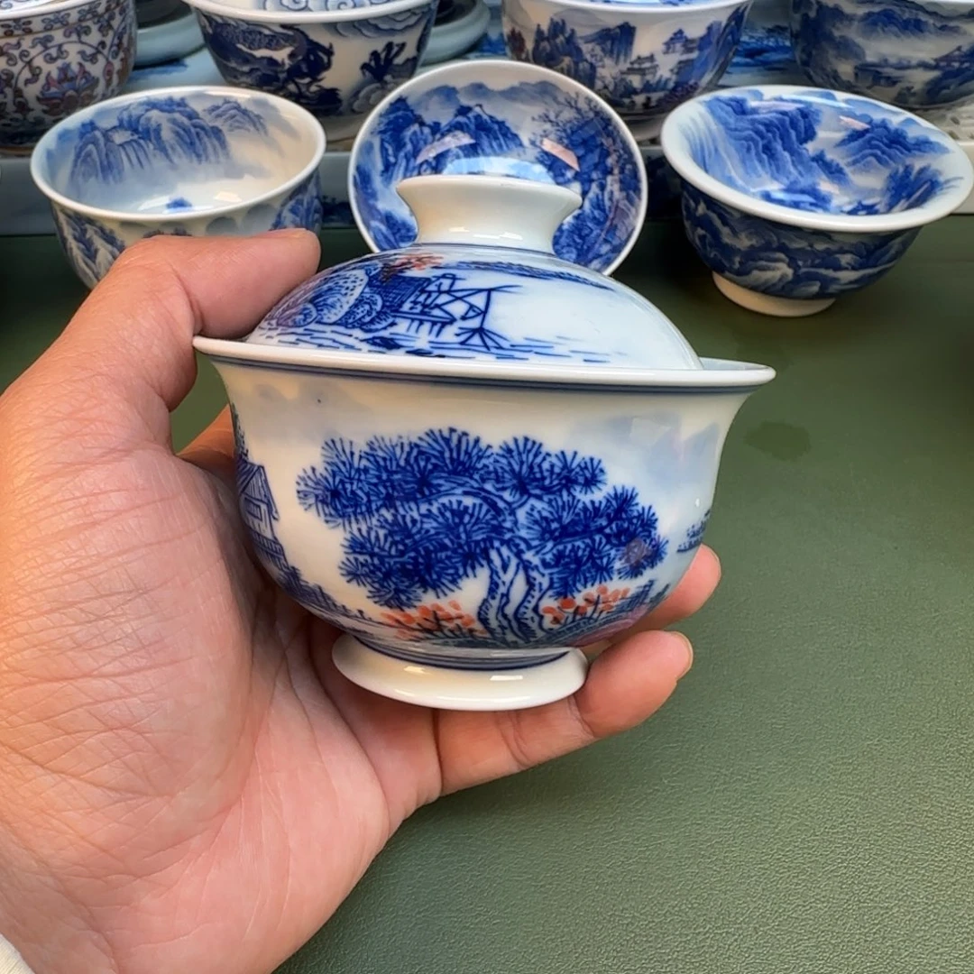 纯手工纯手绘茶具石头79