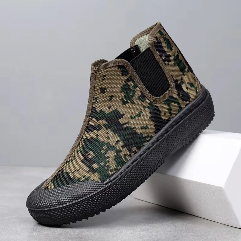 劳保鞋耐磨解放鞋男女同款秋季防滑迷彩训练鞋工地干活鞋农田鞋