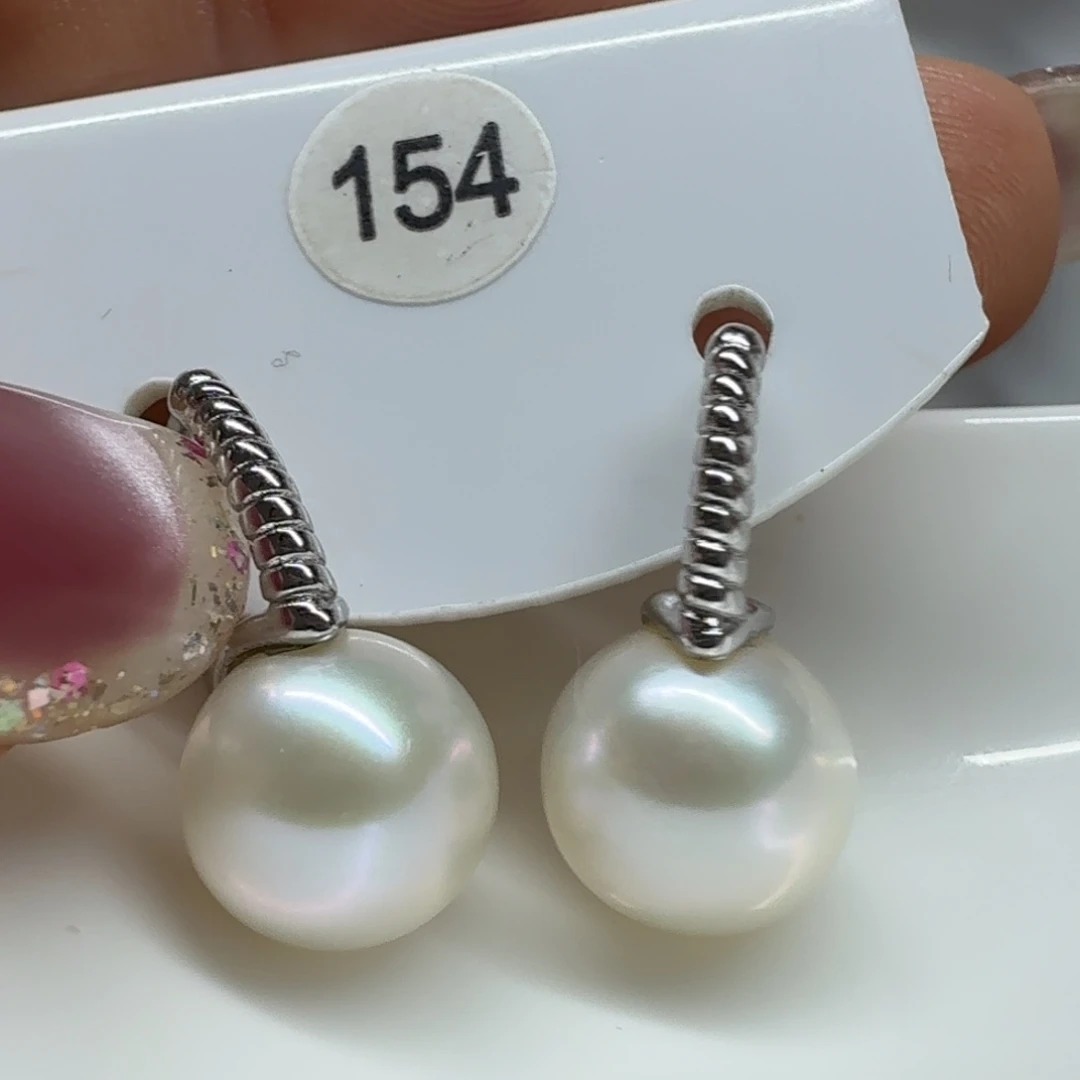*****耳饰银S925镶嵌淡水珍珠珍珠10