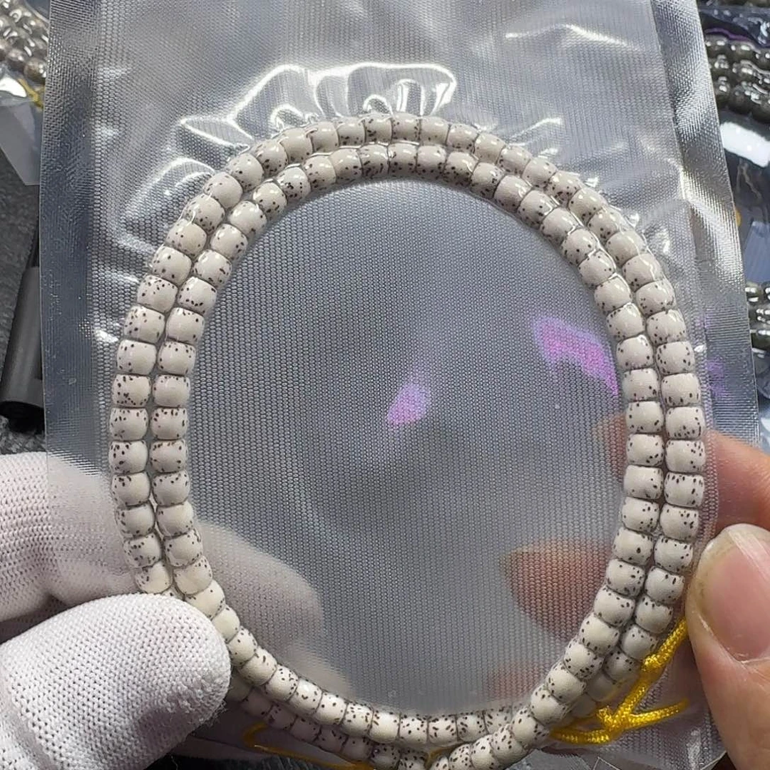 星月菩提手串星月菩提6*5原生态大留白直切