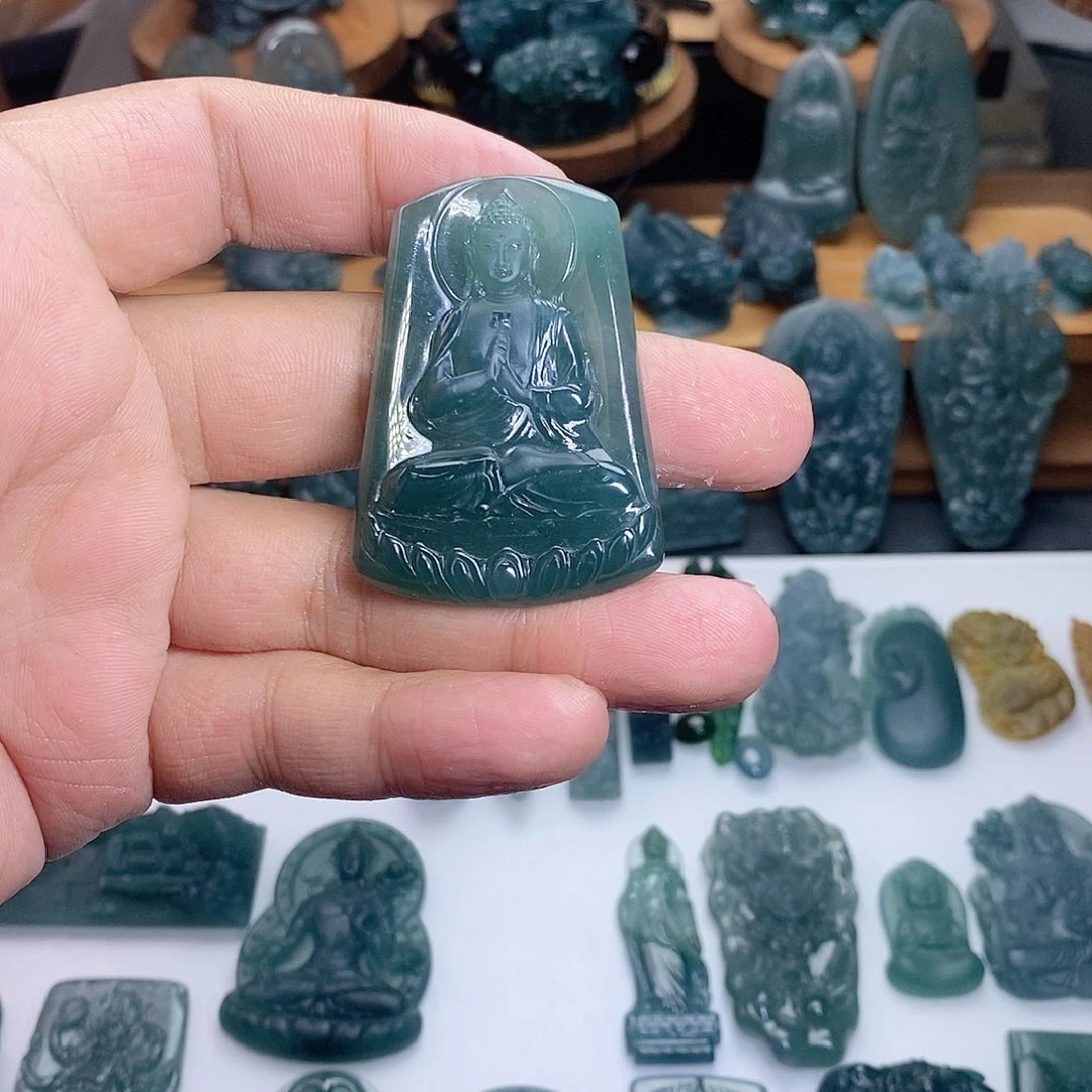 定制翡翠未镶嵌阿米