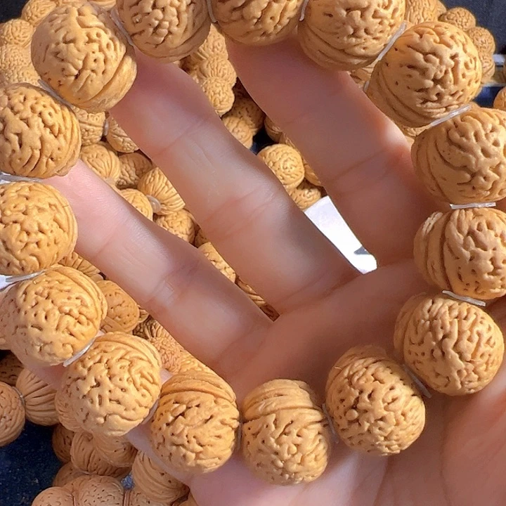 文玩核桃手串粕*粿桃核手串南瓜大尺寸