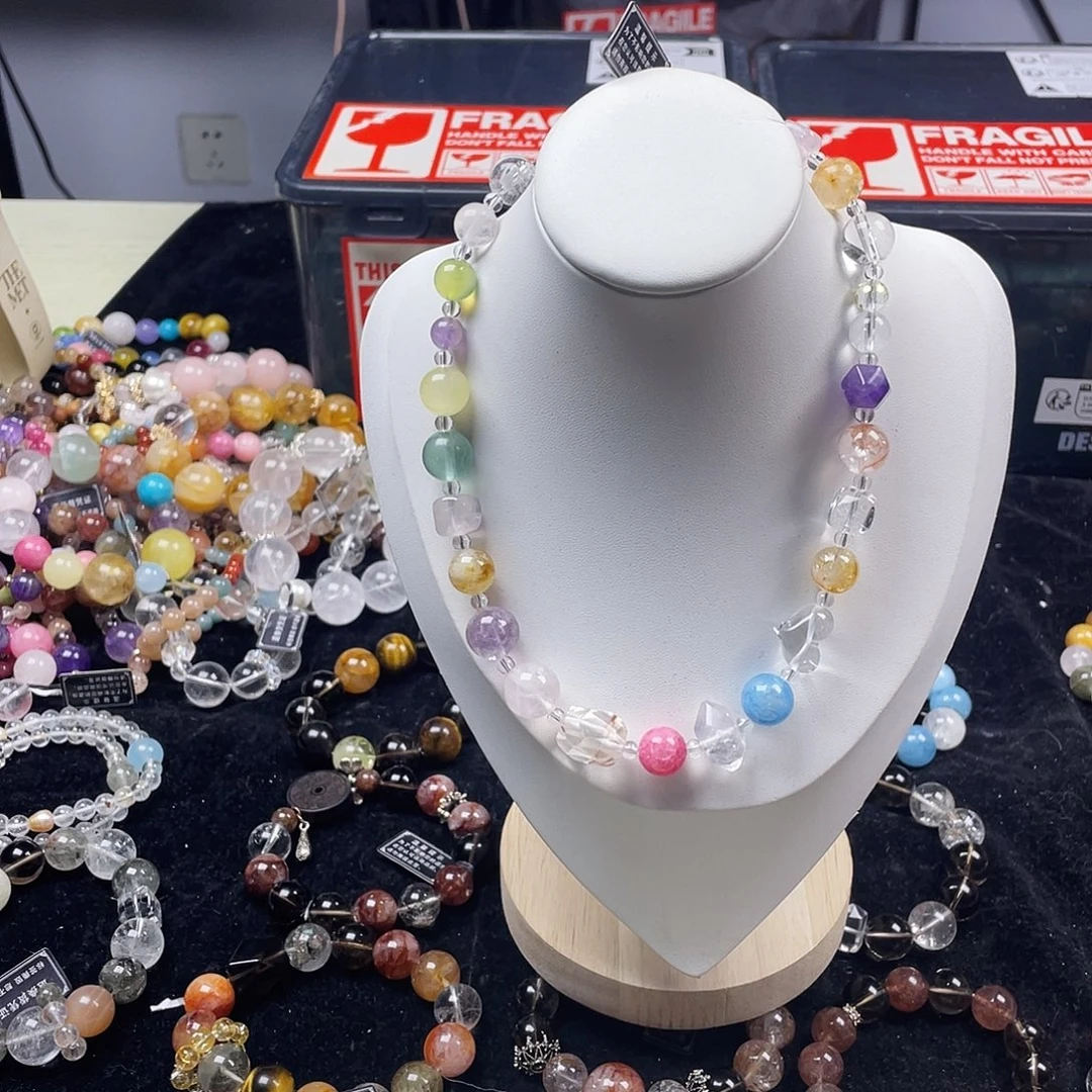 烟晶手链银S925镶嵌