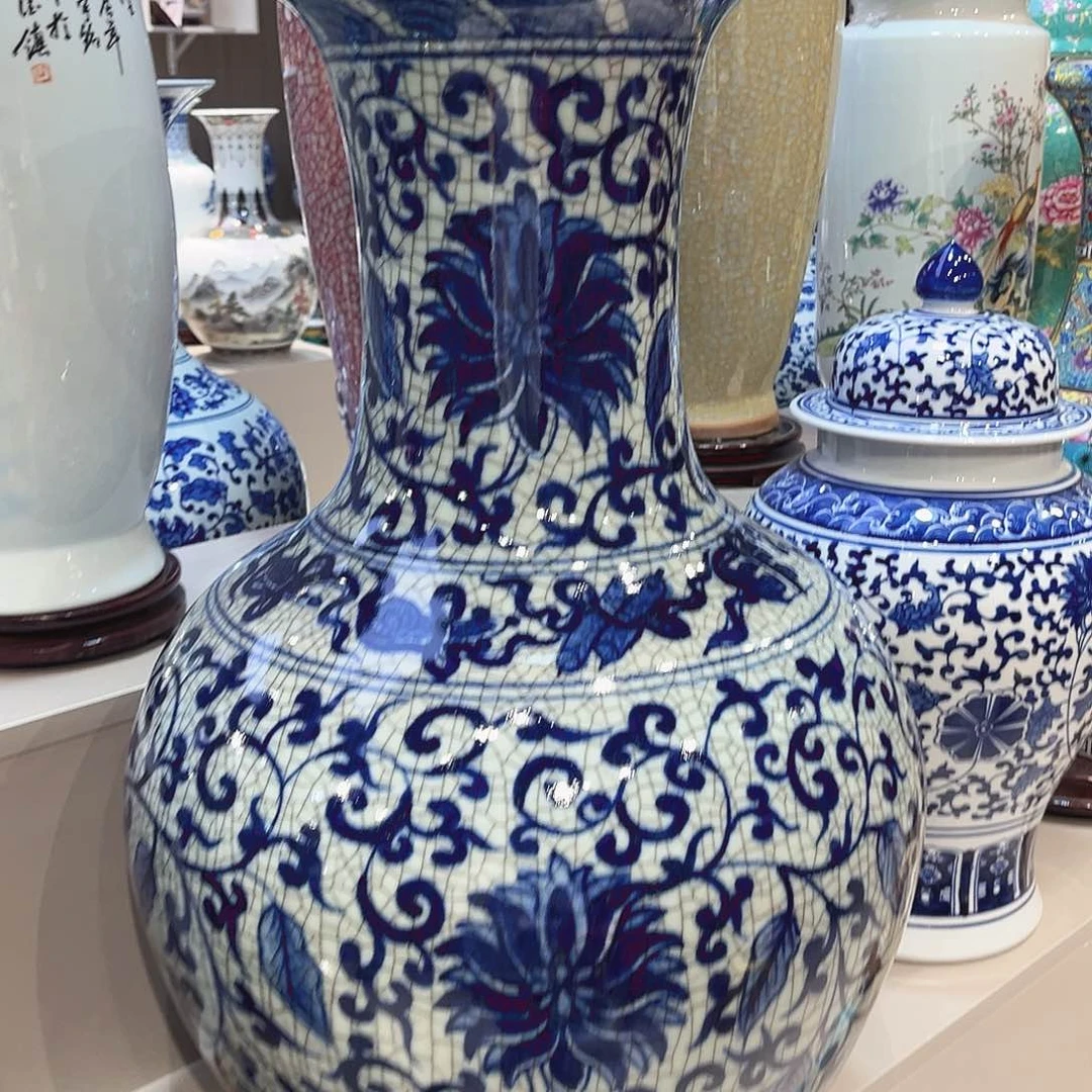 兄***好陶瓷景德镇陶瓷花瓶58公分