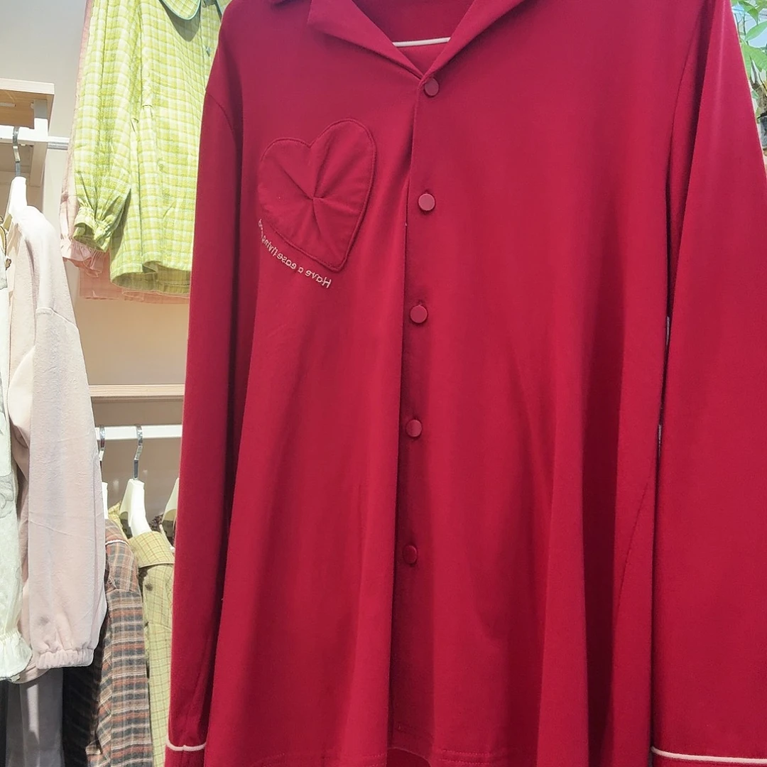 红色家居服L码女款