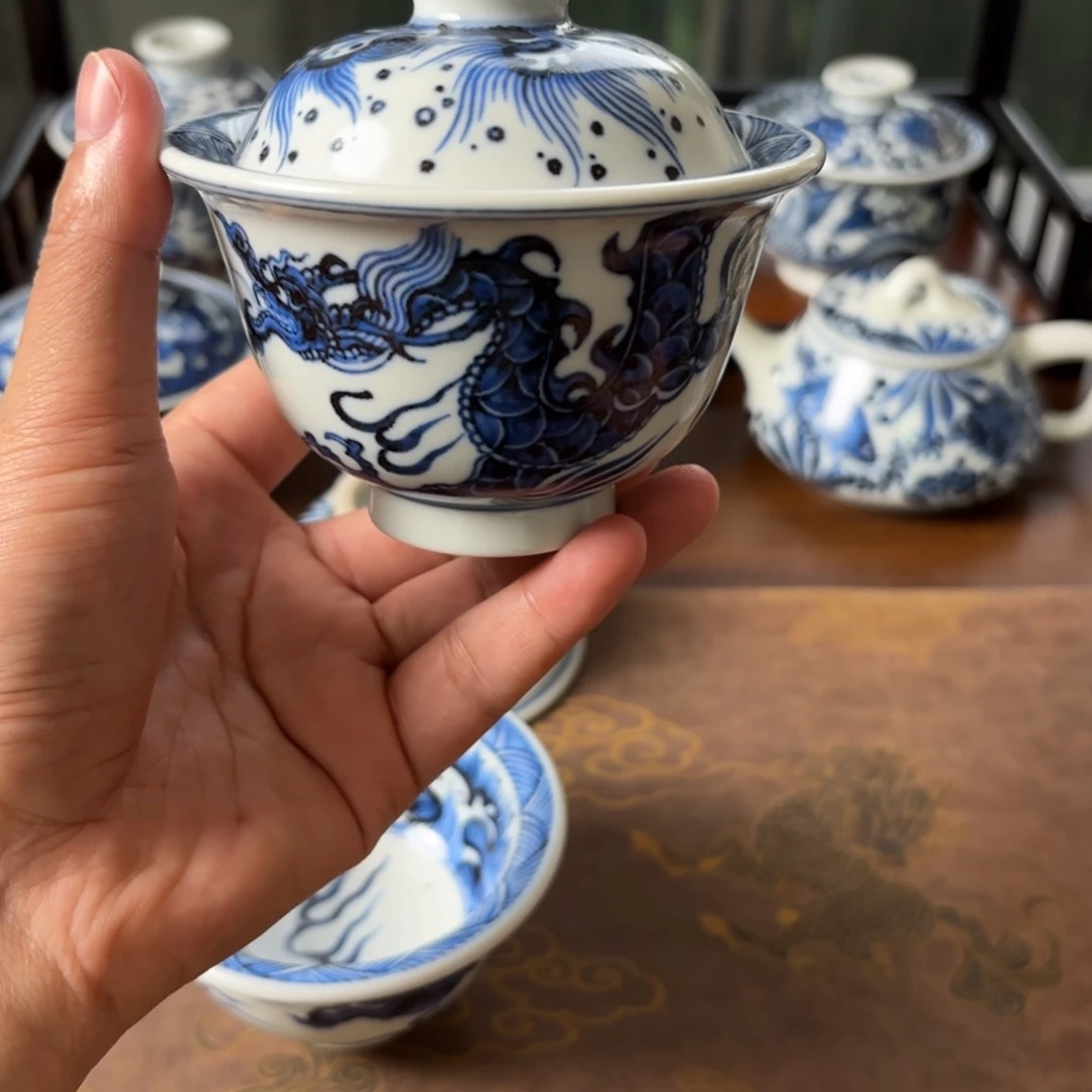 摆件景德镇手绘茶器
