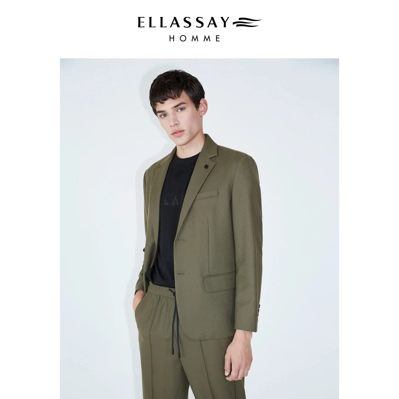 ELLASSAY歌力思男装秋冬高级感绅士休闲西服EME334T04400