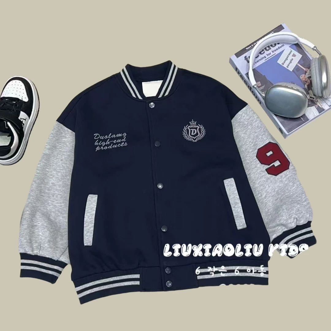 杭州六小六正版BY LIUXIAOLIU秋季儿童棒球服17191