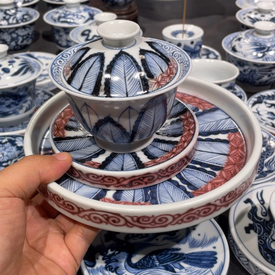 秋***去景德镇手工手绘茶器