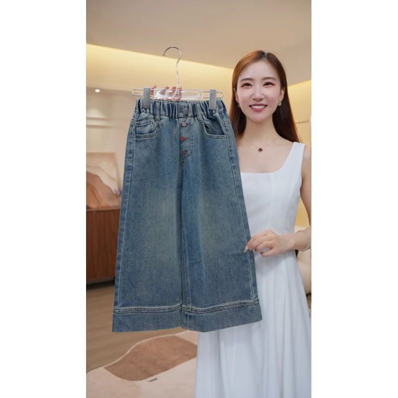 女童裤子2025秋装新款运动裤中大童洋气休闲裤宽松裤子2400