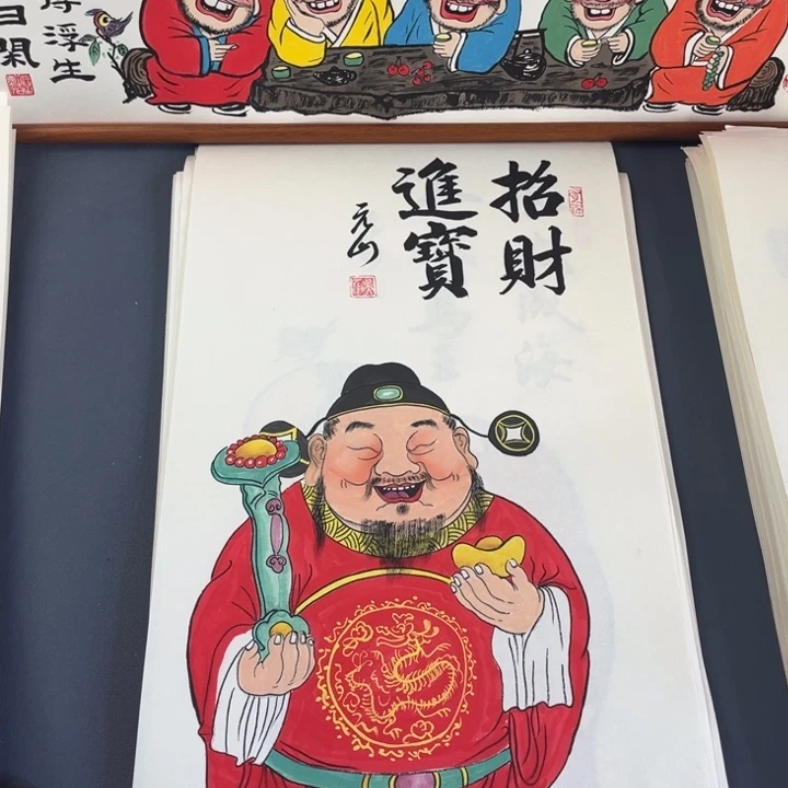 国画纯手绘禅意画作品