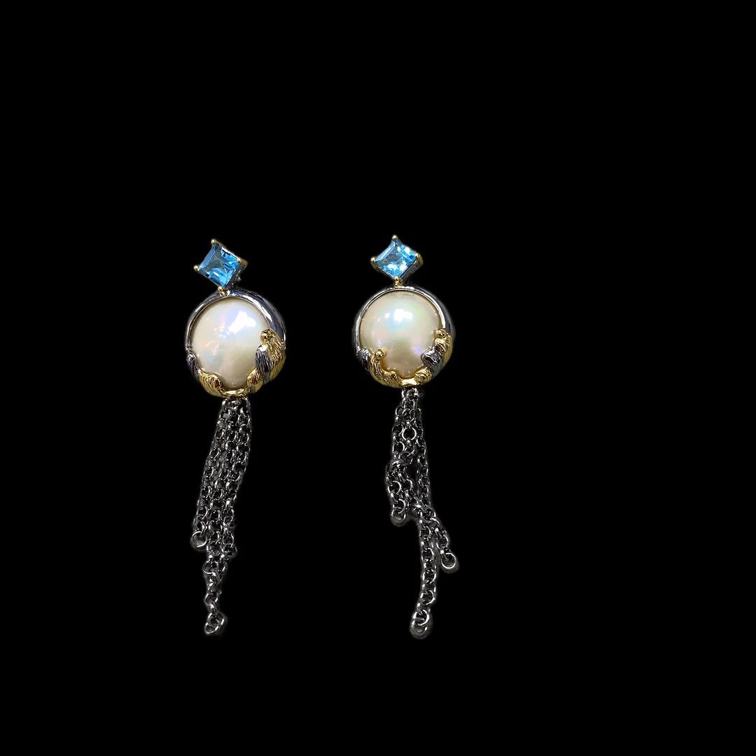 925银耳饰 A0838 《聚鑫中古》银耳坠（孤品）