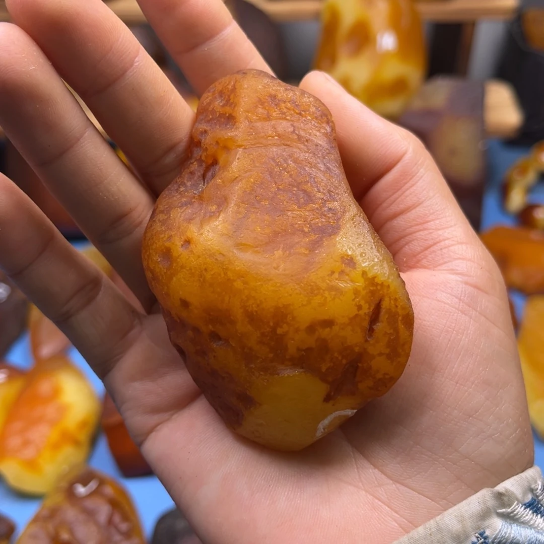 定制琥珀未镶嵌爱****意琥珀蜜蜡原石定制