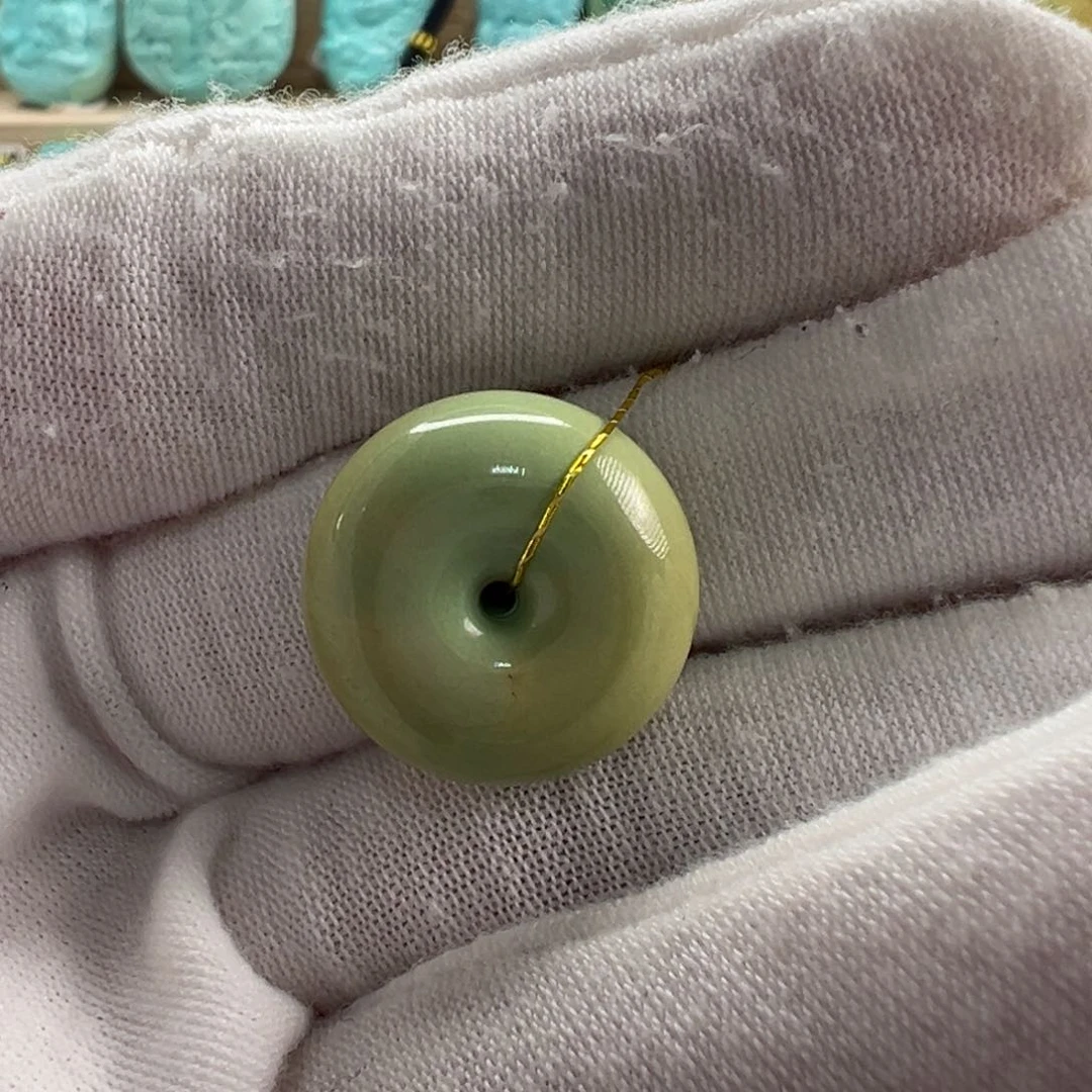 未镶嵌绿松石平安扣18.2x9.6mm