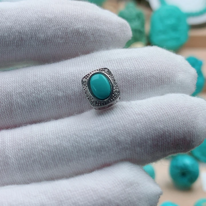 绿松石银S925镶嵌配饰