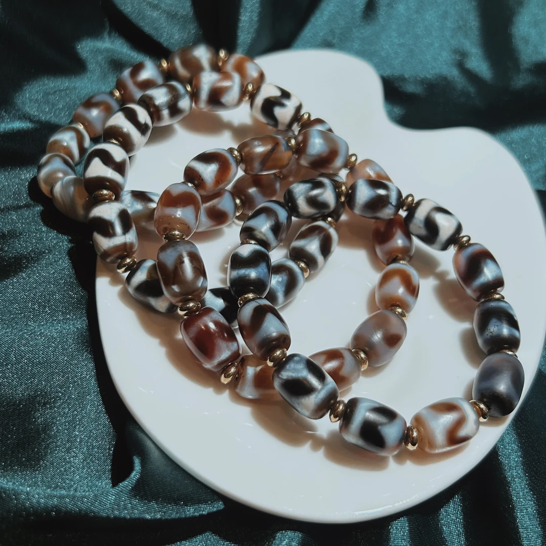 玛瑙天珠手链-多样性发一-MN046