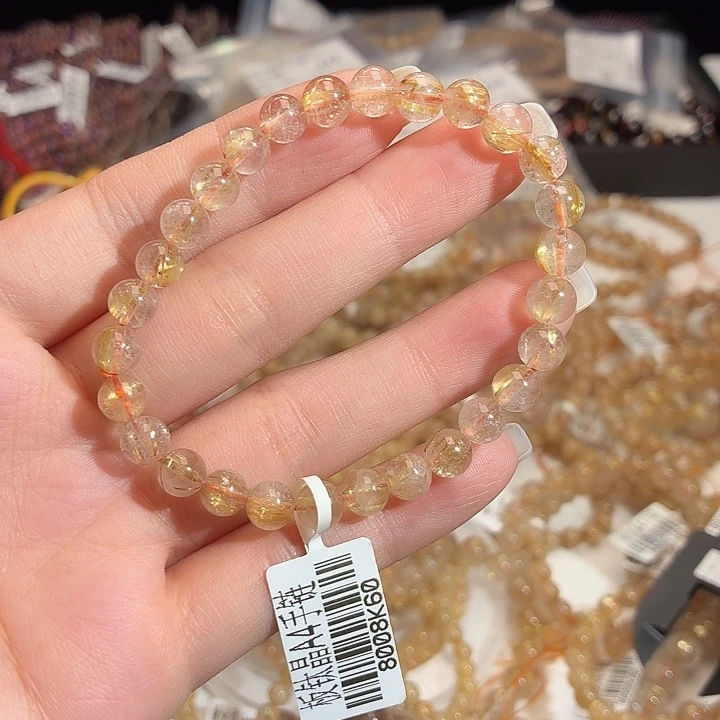 手链水晶未镶嵌6号金发晶卡7