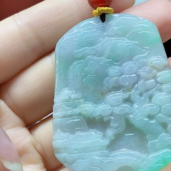 翡翠未镶嵌颈饰吊坠
