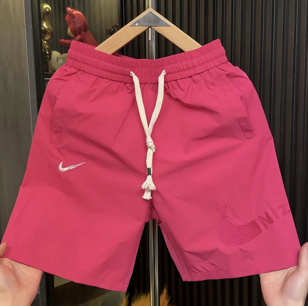 夏季爆款男士刺绣时尚百搭休闲短裤速干薄款运动户外透气宽松潮流