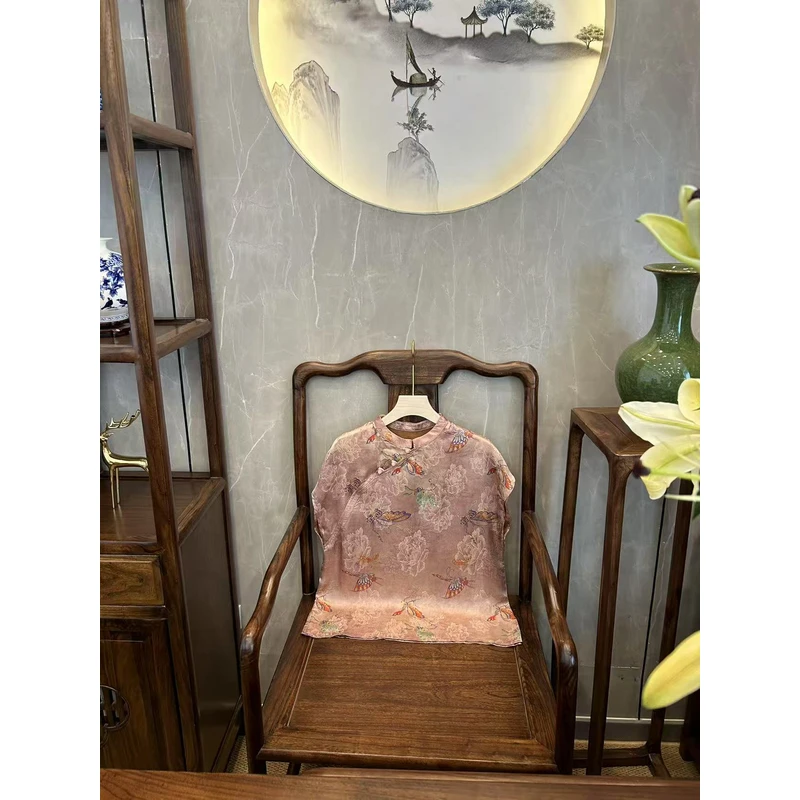 【沅媛】“蝶舞”新中式百搭气质国风女士夏季日常休闲上衣小衫  021