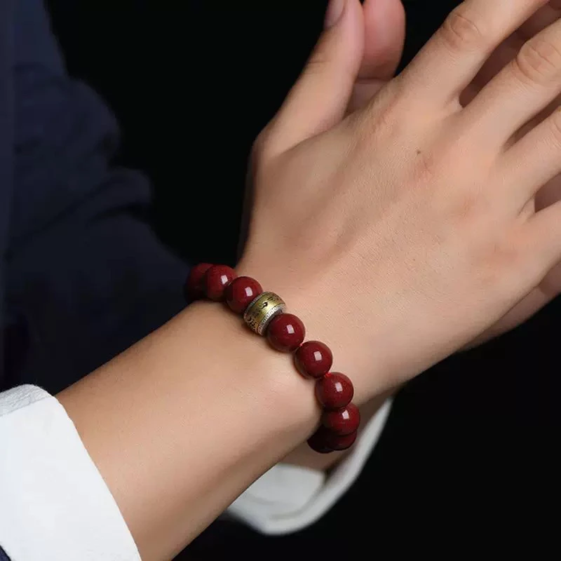 含辰砂工艺品朱砂紫金砂双守双护男女手链