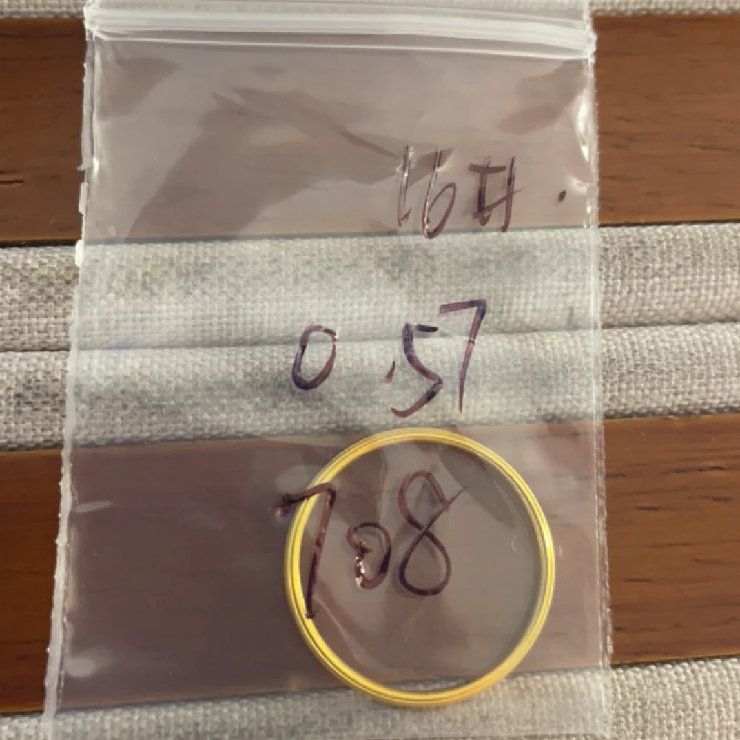 克重0.57 16号 三生三世戒指 足金999