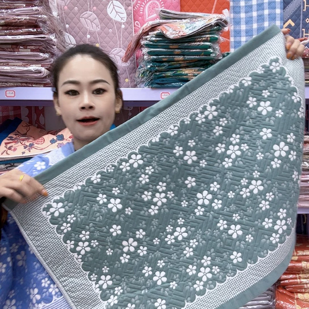 棉雪花绿色纯棉纱布
