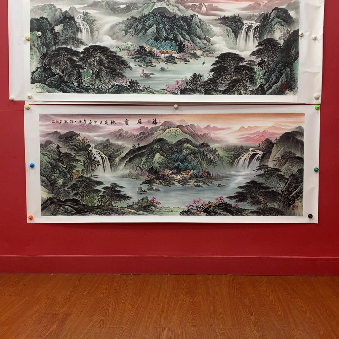 ****旺国画小六尺精品一品聚宝盆