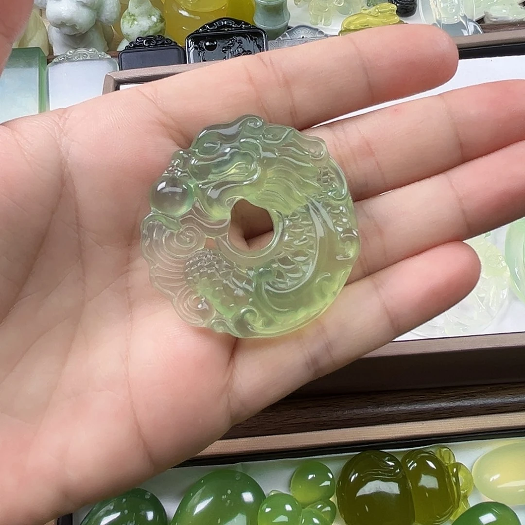 未镶嵌岫玉吊坠(不含链)玥*乖