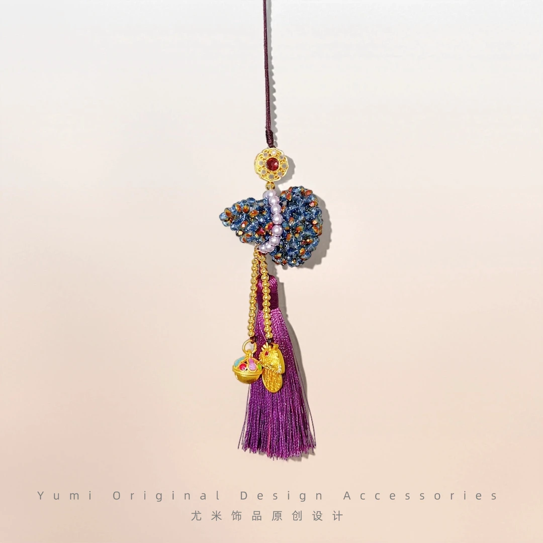 尤米原创设计葫芦手机链车挂精致葫芦钥匙扣L907