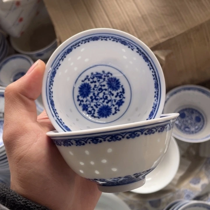 瓷碗景德镇高温细白瓷餐具