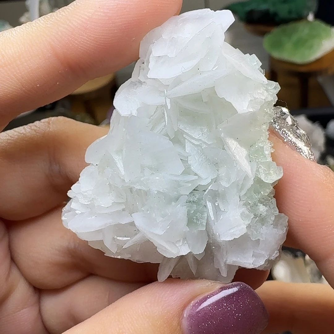 石材方解石萤石摆件