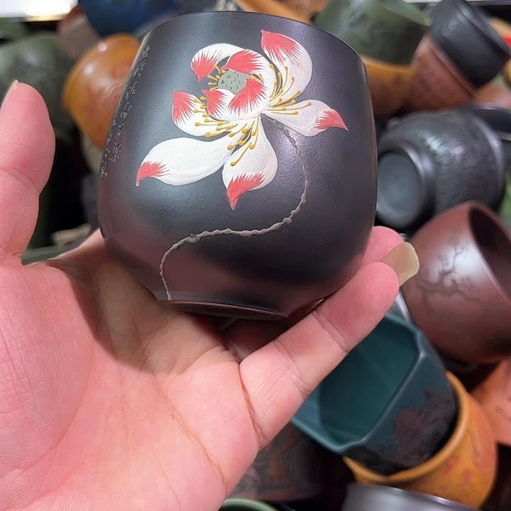 茶杯紫砂全手工紫砂主人杯