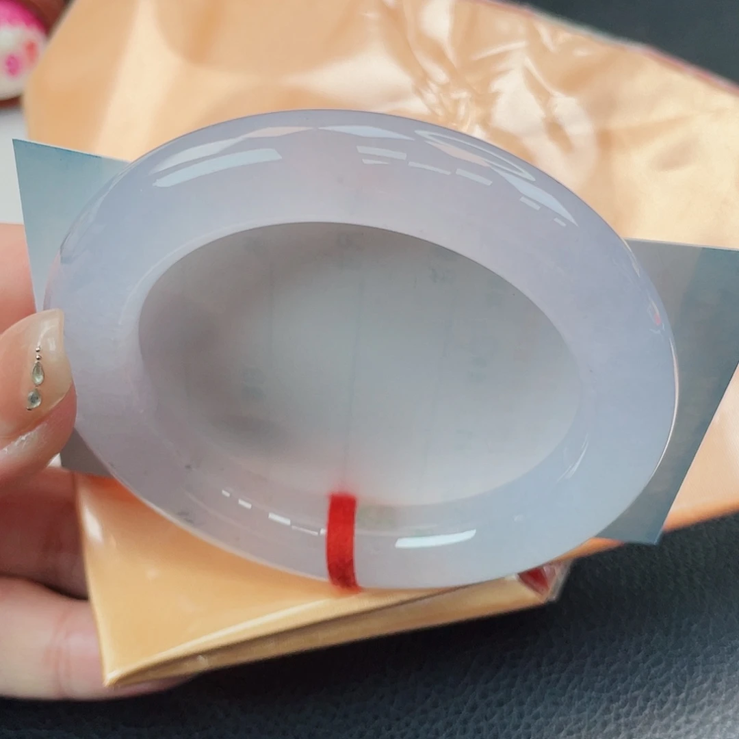 翡翠未镶嵌手镯55胖圆冰粉